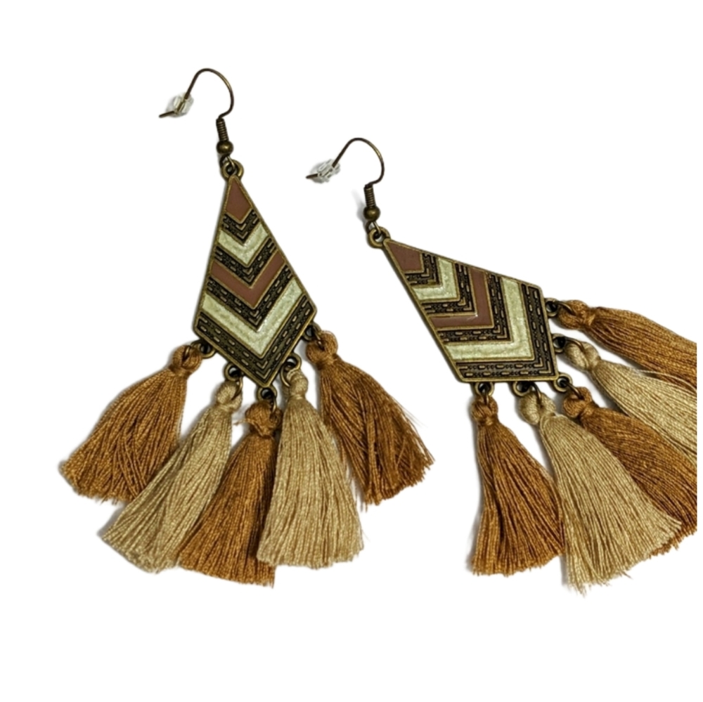 Tribal chandelier styled earrings
